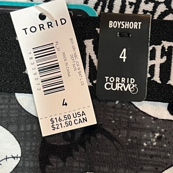 NWT TORRID Boyshort Pantie Sz 4X Disney Nightmare Before Christmas - Picture 4 of 4